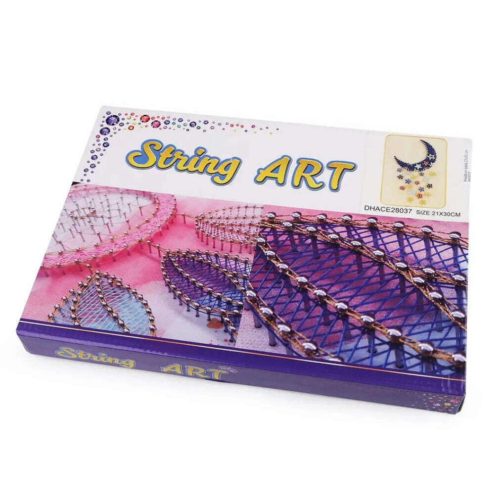 Moon String Art Kit with Stand. Simple Decorative DIY String Art Craft Kit M1-3 DHACE28037