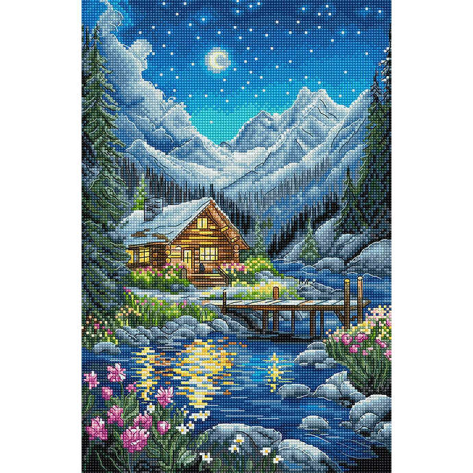 Moonlight night L9916 Counted Cross Stitch Kit