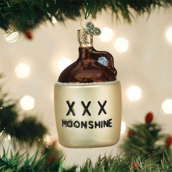Old World Christmas Moonshine Blown Glass Ornament