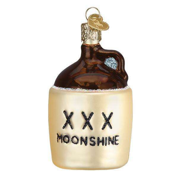 Old World Christmas Moonshine Blown Glass Ornament