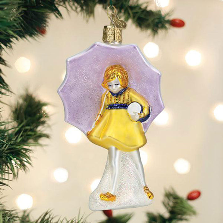 Morton Umbrella Girl Ornament by Old World Christmas image 1