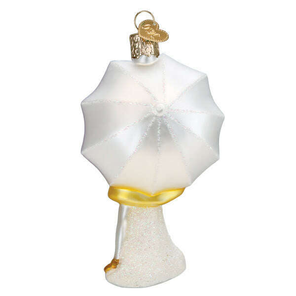 Old World Christmas Morton Umbrella Girl Blown Glass Ornament