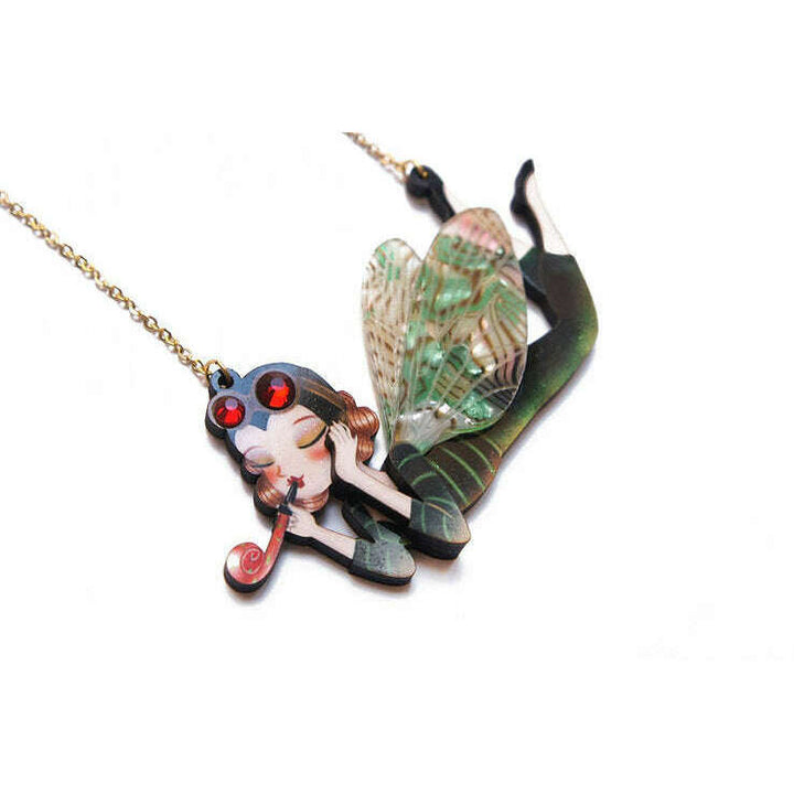Moth Girl Necklace by Laliblue