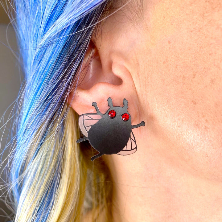 Cryptid Club Mothman Stud Earrings