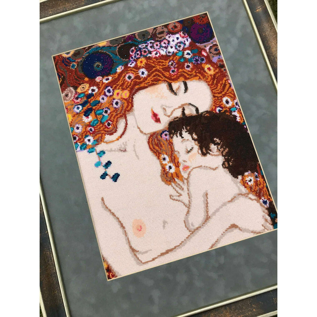 Motherly Love after G. Klimt`s Painting  R916 Counted Cross Stitch Kit