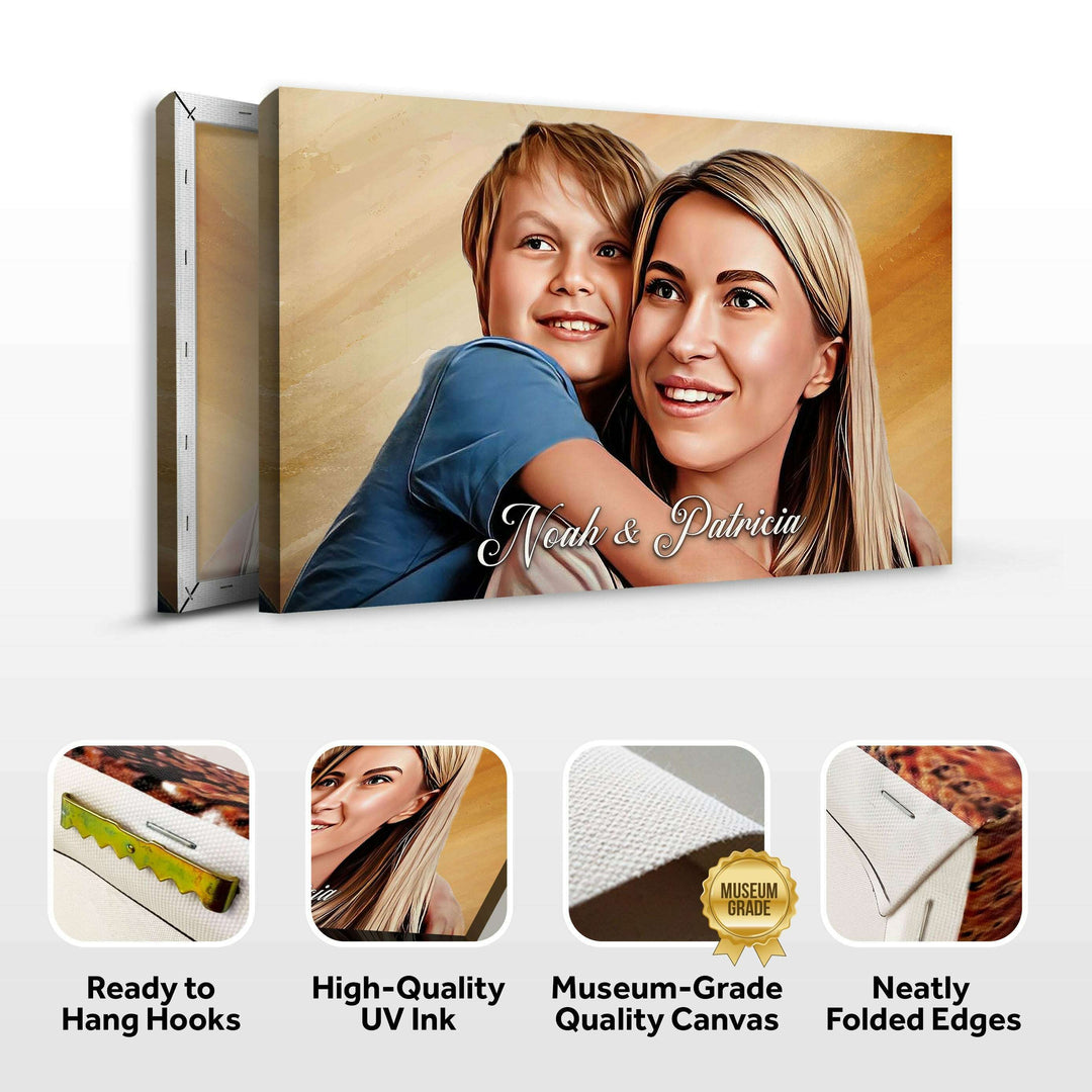 Mother's Day Cartoon Portrait Sign