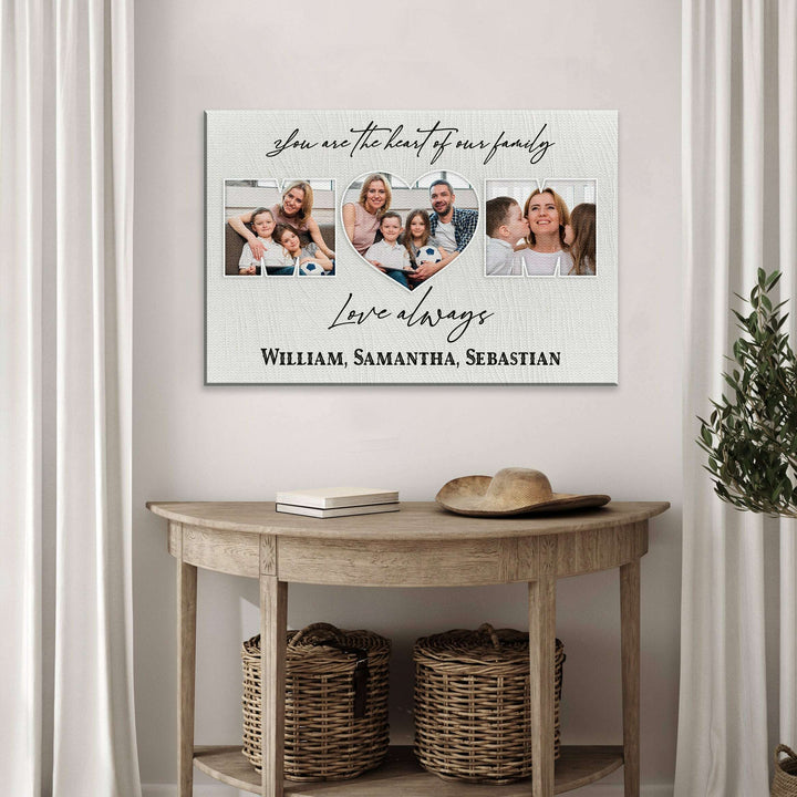 Mother's Day Sign You Are The Heart Of The Family