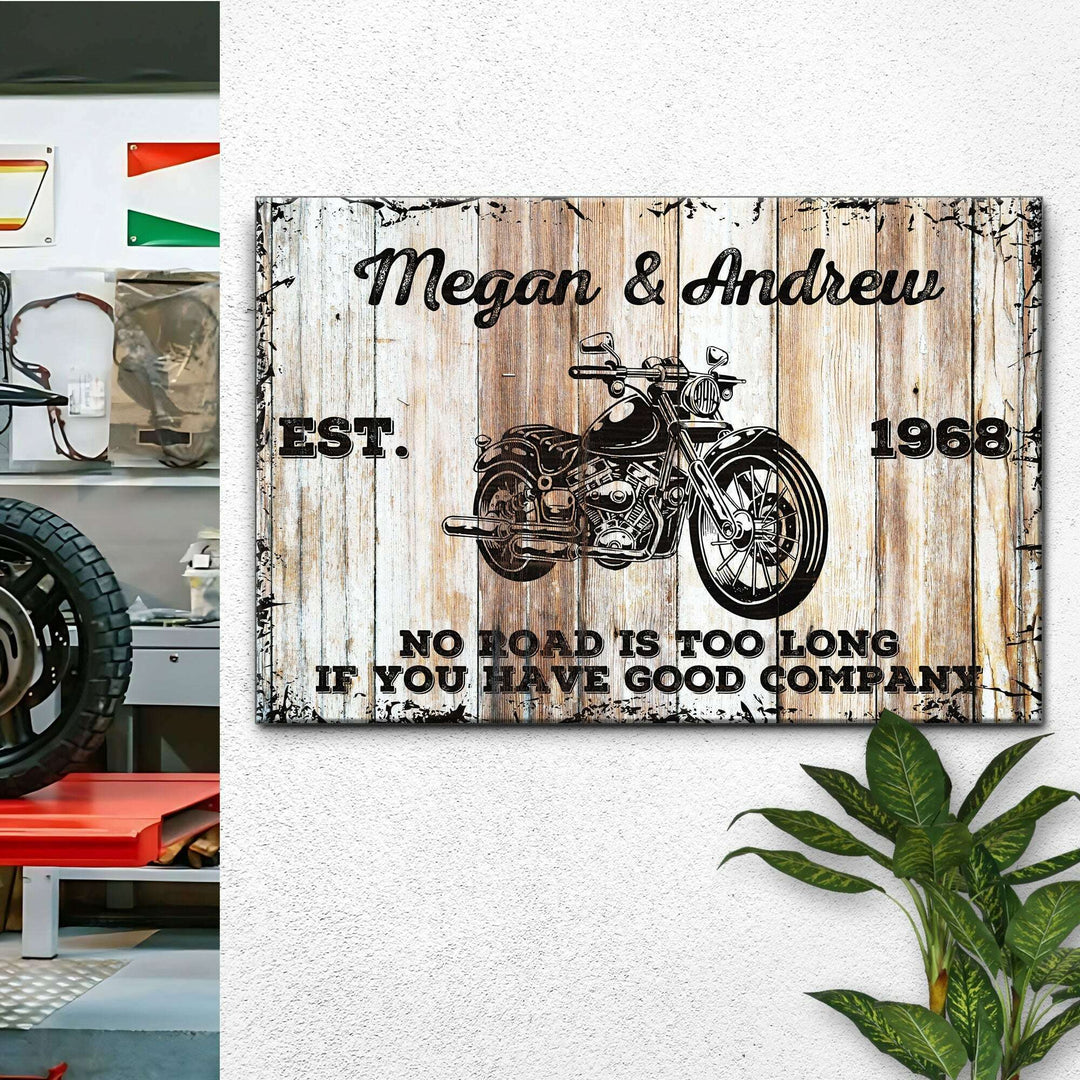 Motorcycle Wood Sign