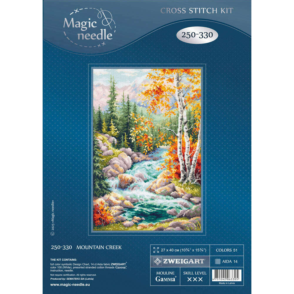 Mountain Creek 250-330 Counted Cross-Stitch Kit