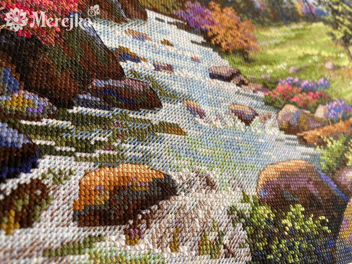 Mountain Railway K-205 Counted Cross-Stitch Kit