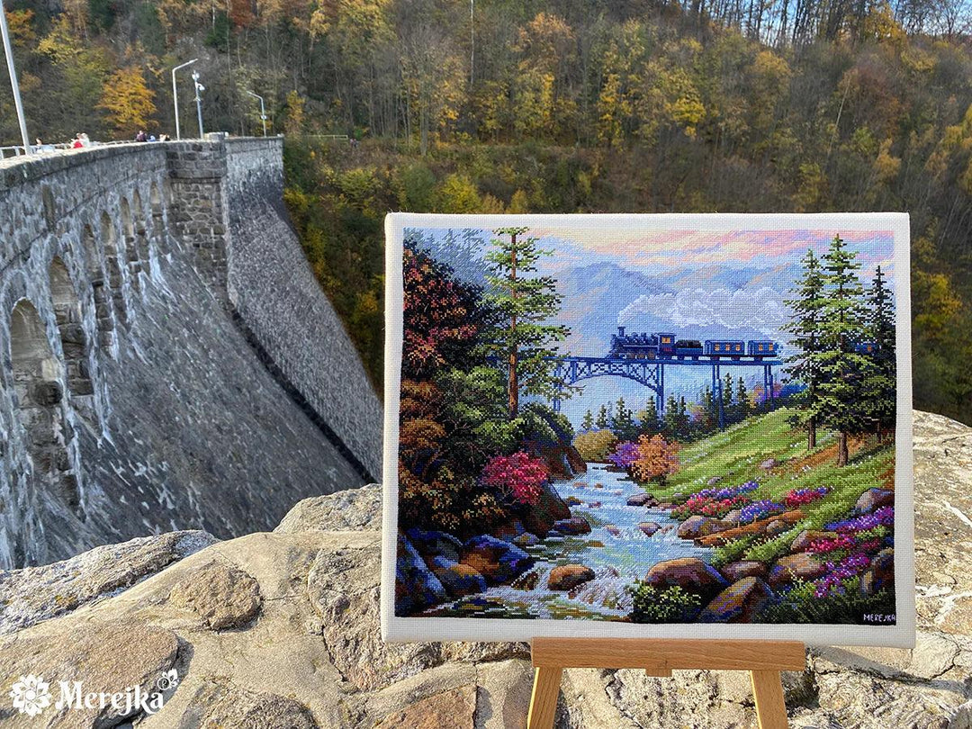 Mountain Railway K-205 Counted Cross-Stitch Kit