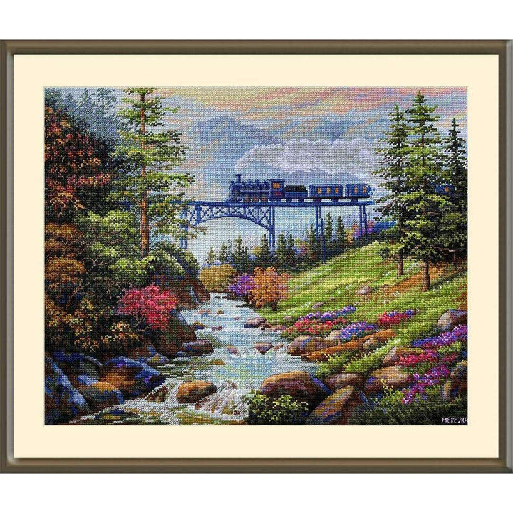 Mountain Railway K-205 Counted Cross-Stitch Kit
