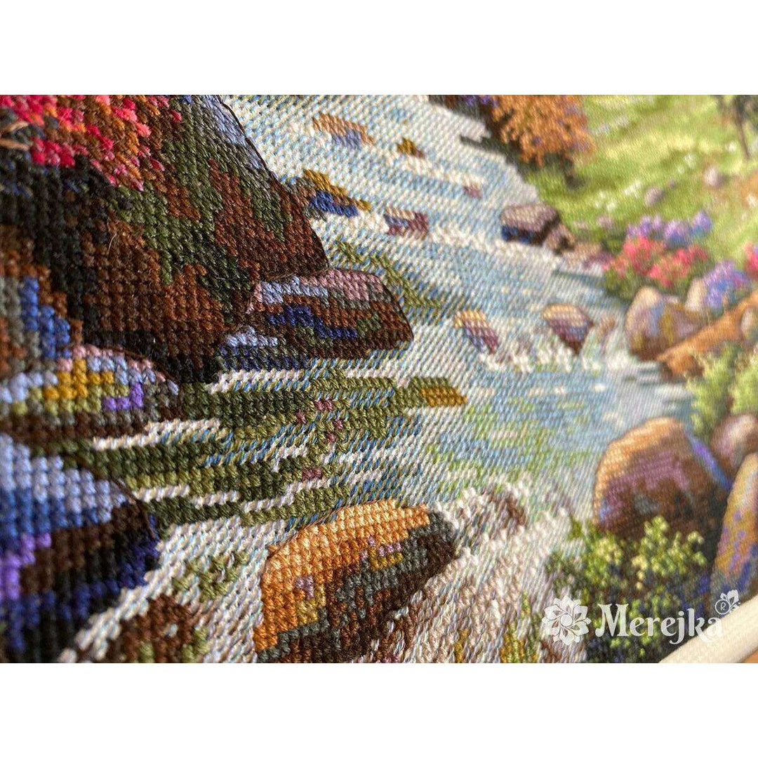 Mountain Railway K-205 Counted Cross-Stitch Kit