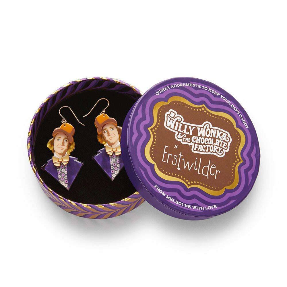 Mr Wonka Drop Earrings by Erstwilder – view 3