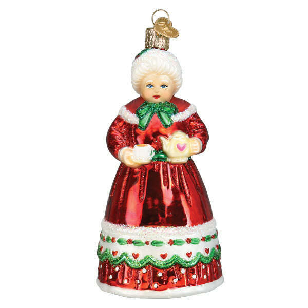 Old World Christmas Mrs. Claus Blown Glass Ornament