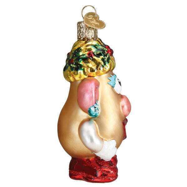 Old World Christmas Mrs. Potato Head Blown Glass Ornament