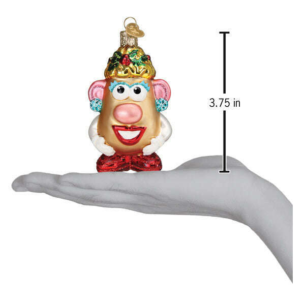 Old World Christmas Mrs. Potato Head Blown Glass Ornament