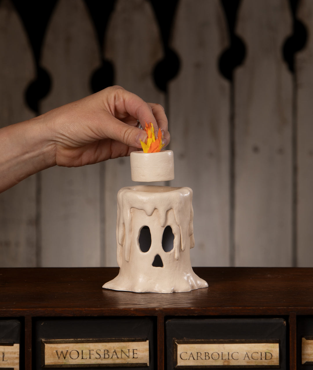 Small Flam'in Candle Luminary by Bethany Lowe Designs, image 3