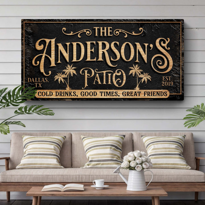Personalized Patio Sign