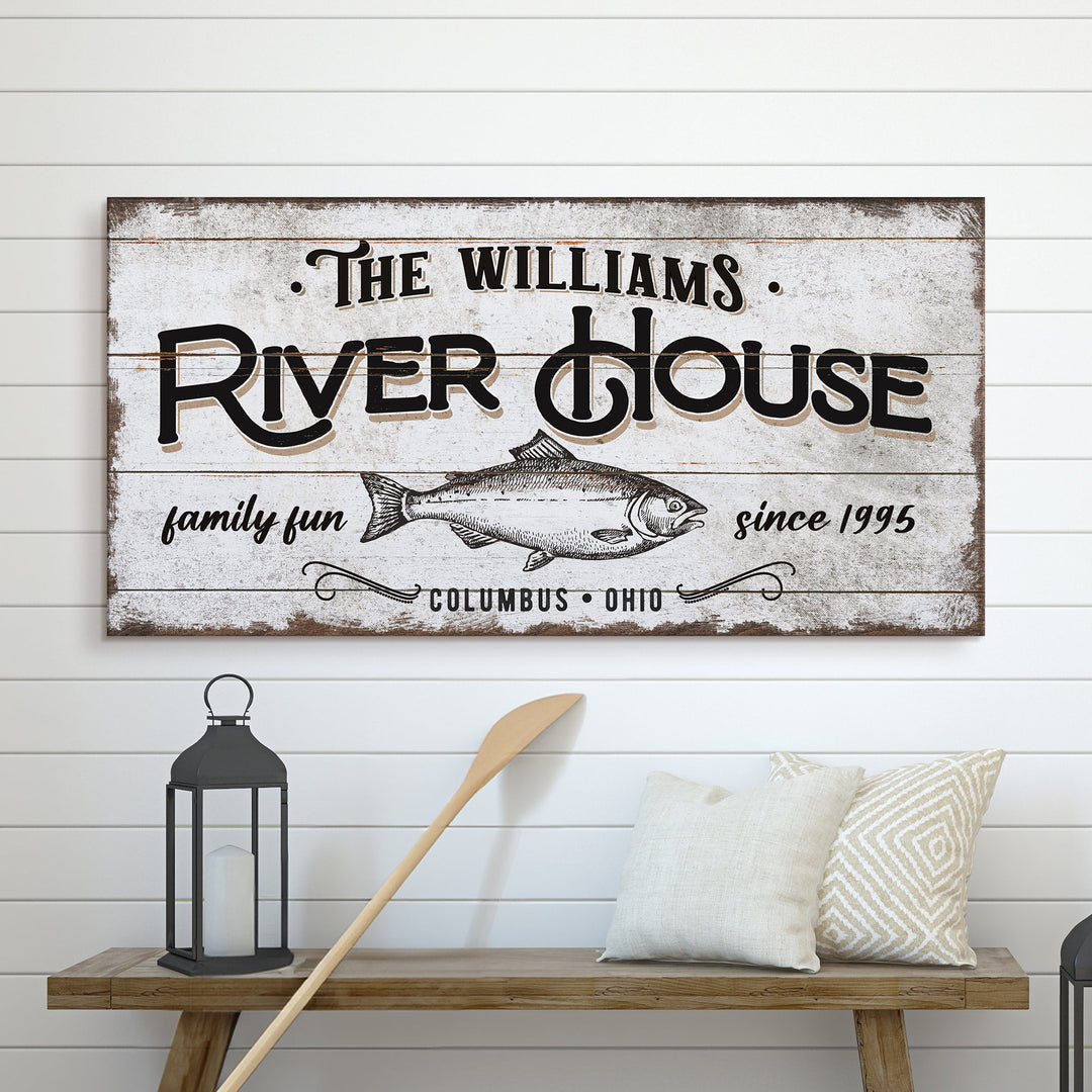Personalized River House Sign