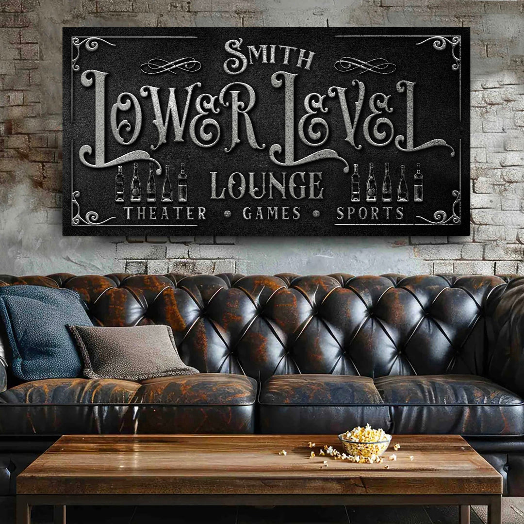 Personalized Lower Level Sign