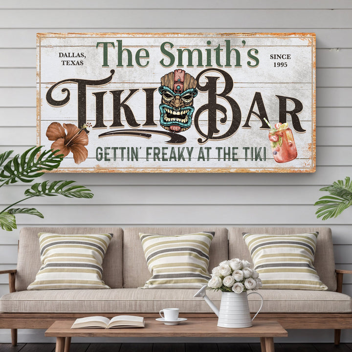 Personalized Tiki Bar Sign