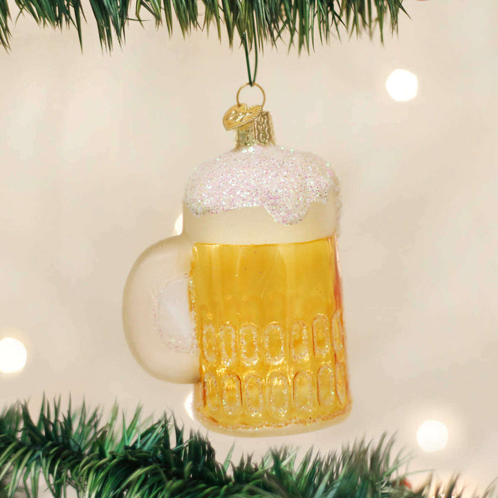 Old World Christmas Mug of Beer Blown Glass Ornament