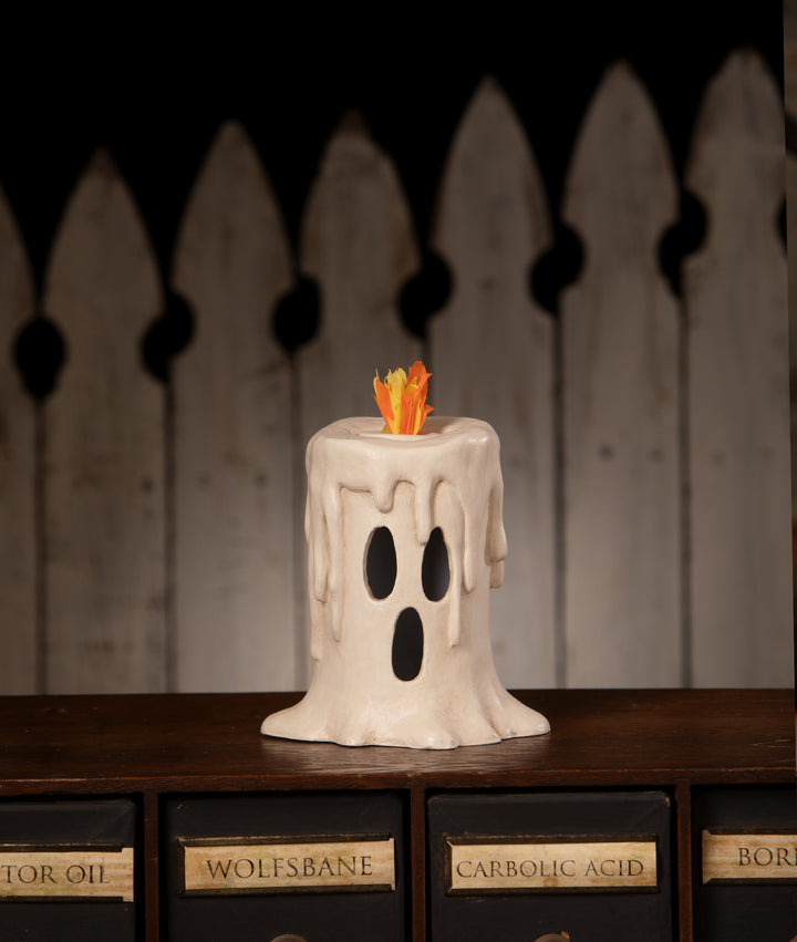 Tall Flam'in Candle Luminary by Bethany Lowe Designs, halloween decor