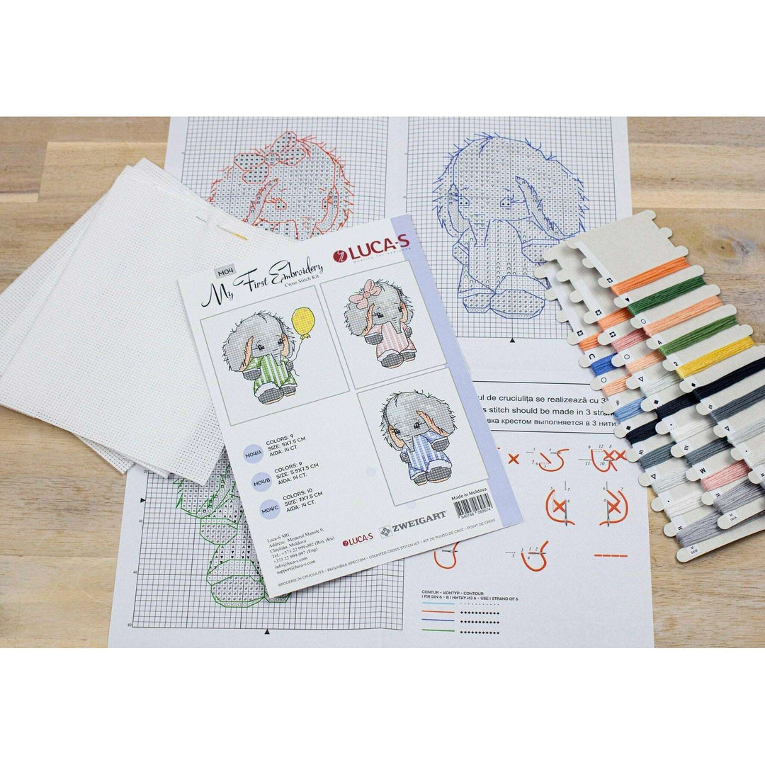 My First Embroidery M04L Counted Cross-Stitch Kit