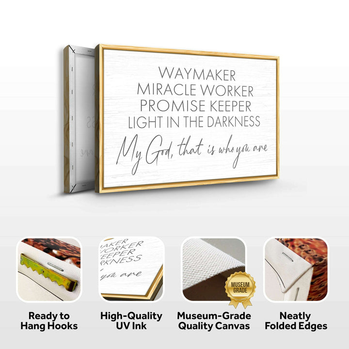 My God Way Maker Miracle Worker Faith Sign II
