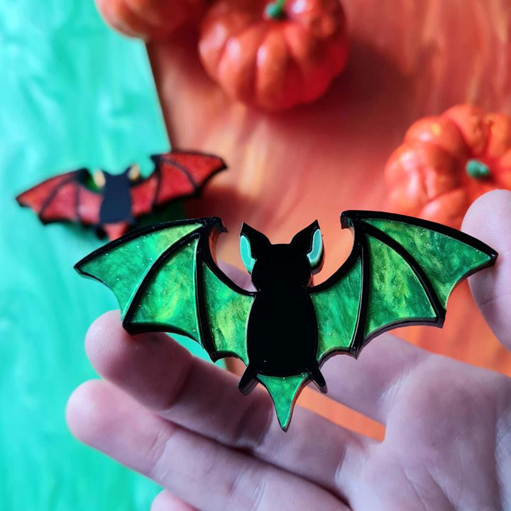 Mystic Bat Brooch- Halloween Edition by Cherryloco Jewellery 3