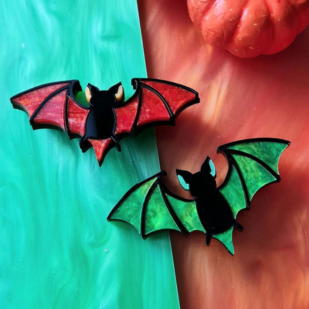 Mystic Bat Brooch- Halloween Edition by Cherryloco Jewellery 2