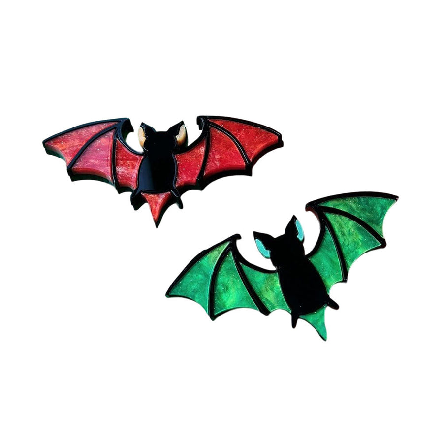 Mystic Bat Brooch- Halloween Edition by Cherryloco Jewellery 1
