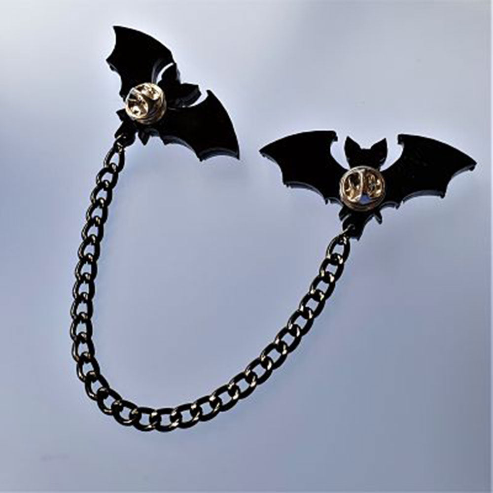 Mystic Bat Collar Clip Pins by Cherryloco Jewellery 4