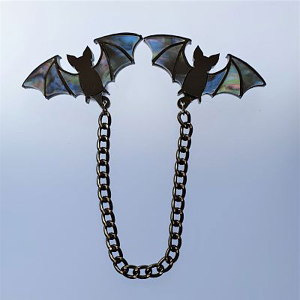 Mystic Bat Collar Clip Pins by Cherryloco Jewellery 2