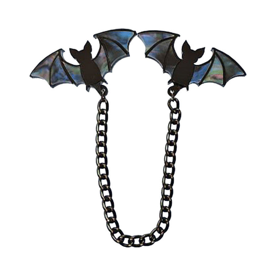 Mystic Bat Collar Clip Pins by Cherryloco Jewellery 1