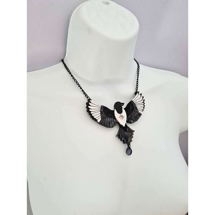 Mystic magpie brooch or necklace 5