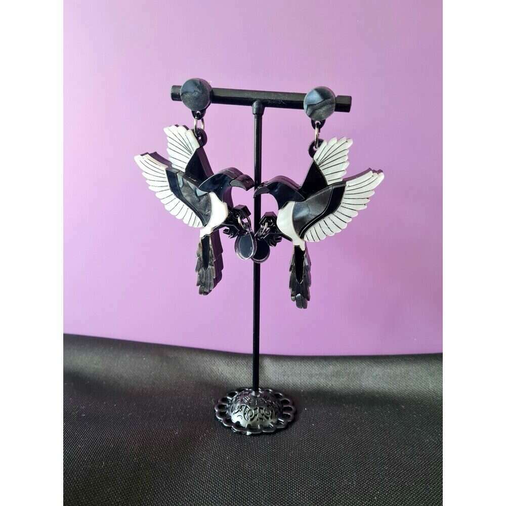 Mystic Magpie Earrings by Cherryloco Jewellery 2
