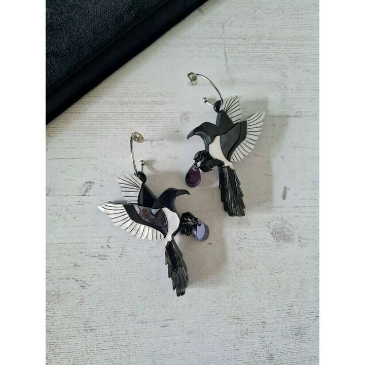 Mystic Magpie Earrings by Cherryloco Jewellery 4
