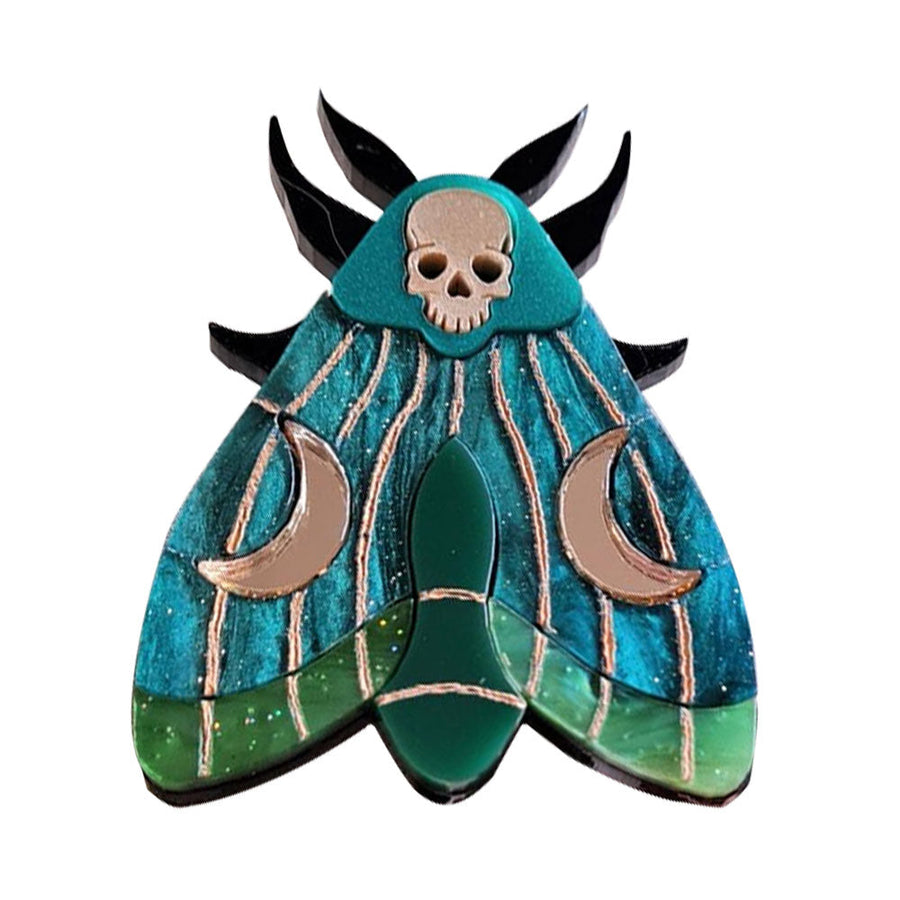 Mystic Moth Brooch by Cherryloco Jewellery 1