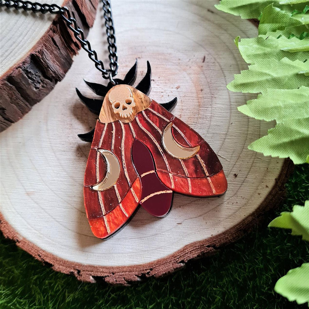 Mystic Moth Necklace by Cherryloco Jewellery 3