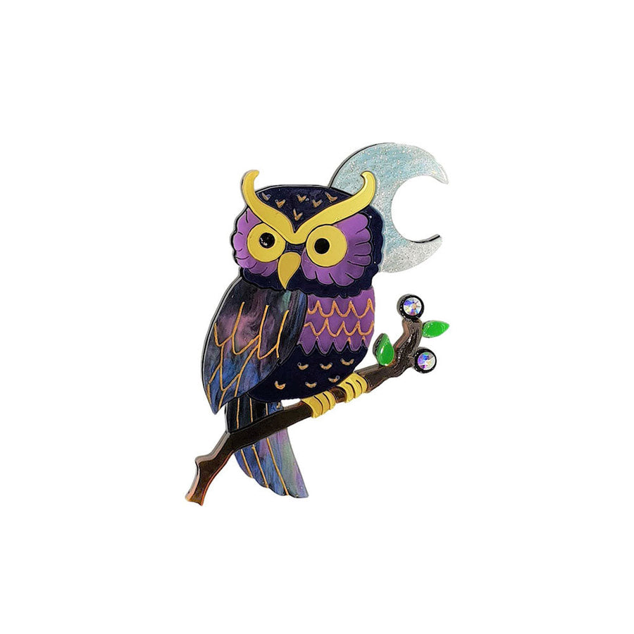 Mystic Owl Brooch by Cherryloco Jewellery 1