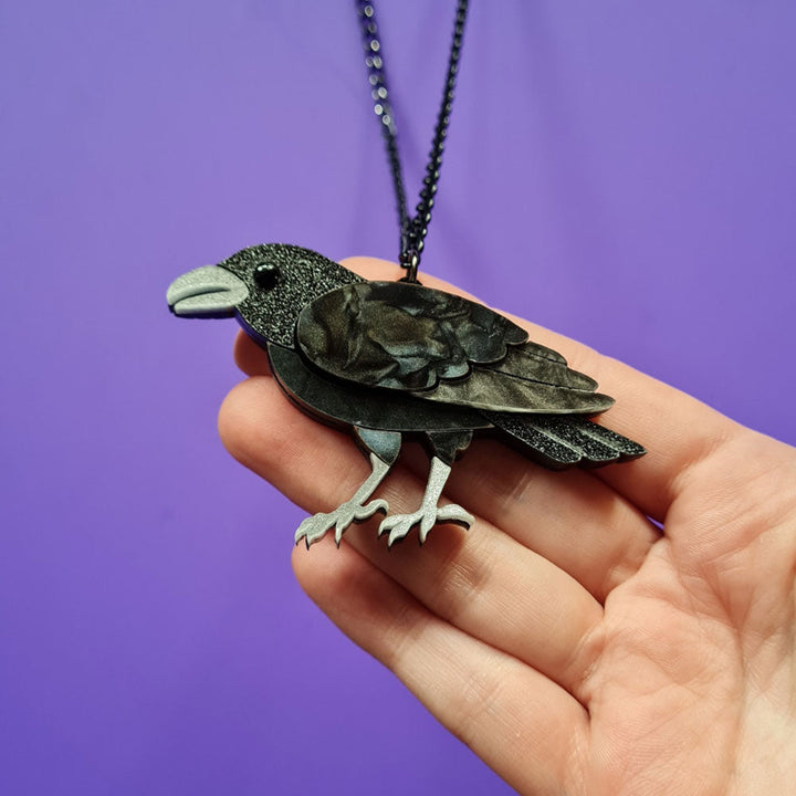 Mystic Raven Brooch by Cherryloco Jewellery 3