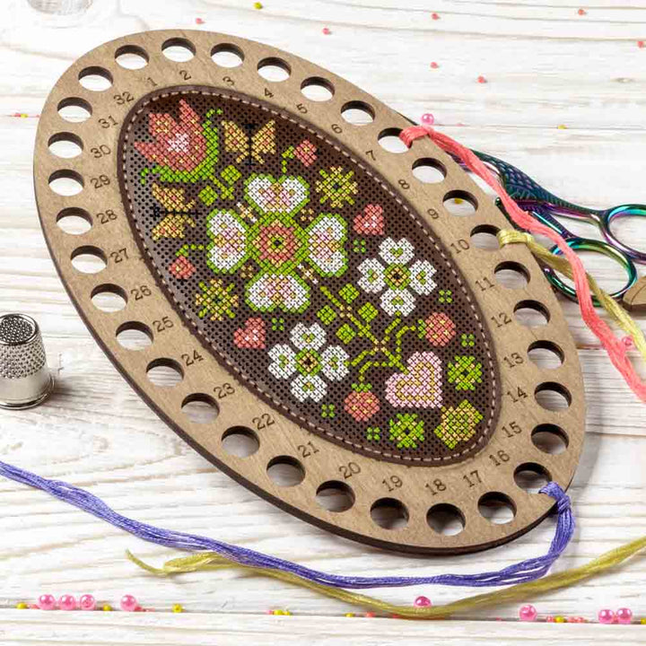 Floral Inspiration Thread Organizer Making Kit by Wonderland Crafts FLTL-084