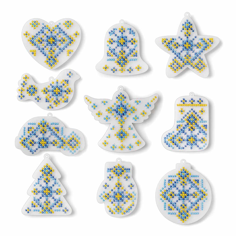 Set for embroidery with beads on a plastic base FLPL-095