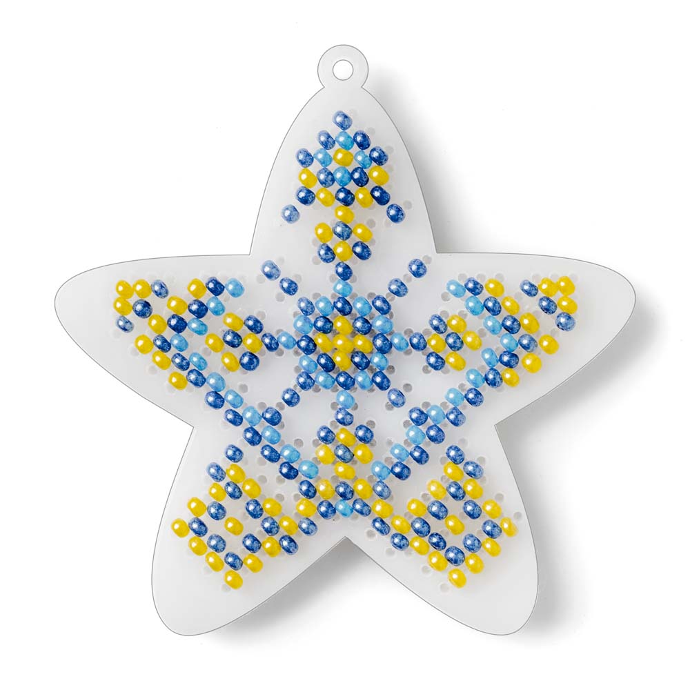 Set for embroidery with beads on a plastic base FLPL-095