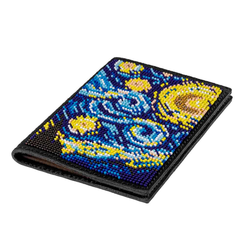 Bead embroidery kit on artificial leather FLBB-058