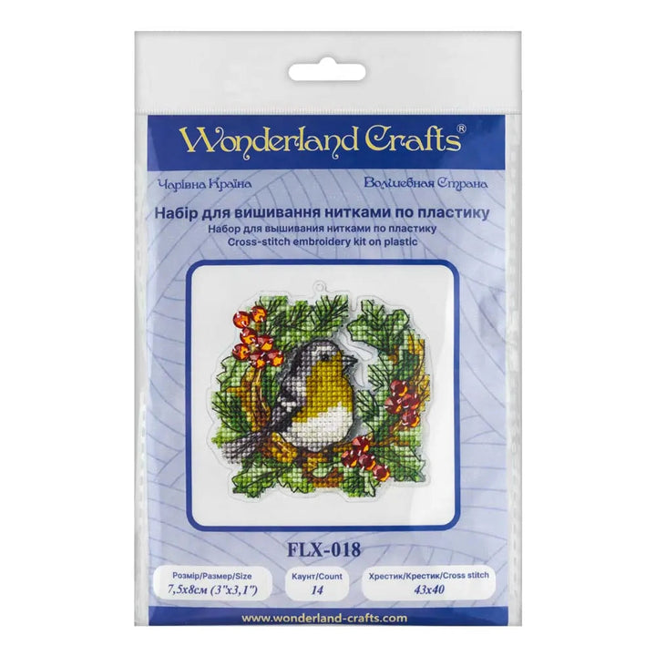 Cross-stitch kit on a plastic base FLX-018