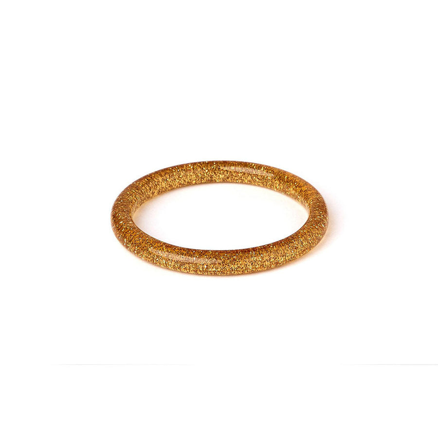 Narrow Pale Gold Glitter Bangle by Splendette image