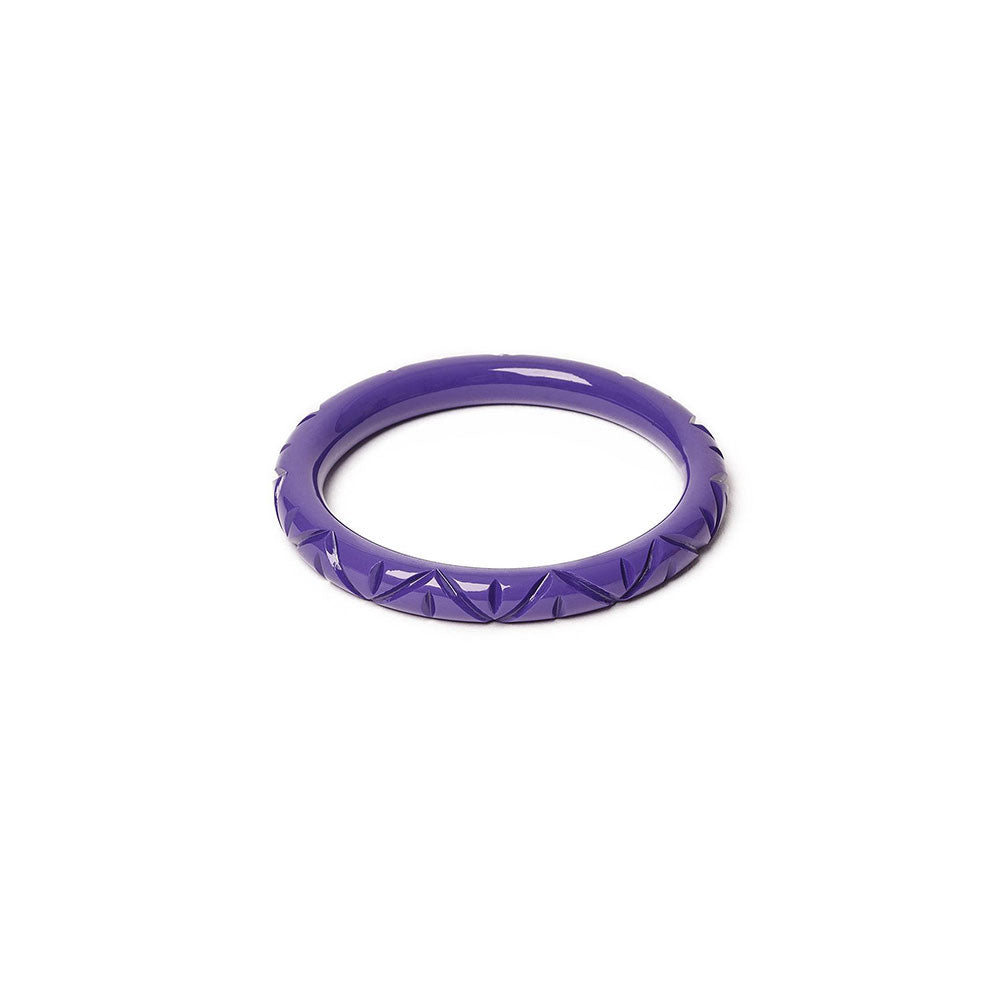 Narrow Paradise Heavy Carve Bangle by Splendette